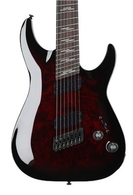Schecter Omen Elite-7 Multiscale 7-String Guitar Black Cherry Burst